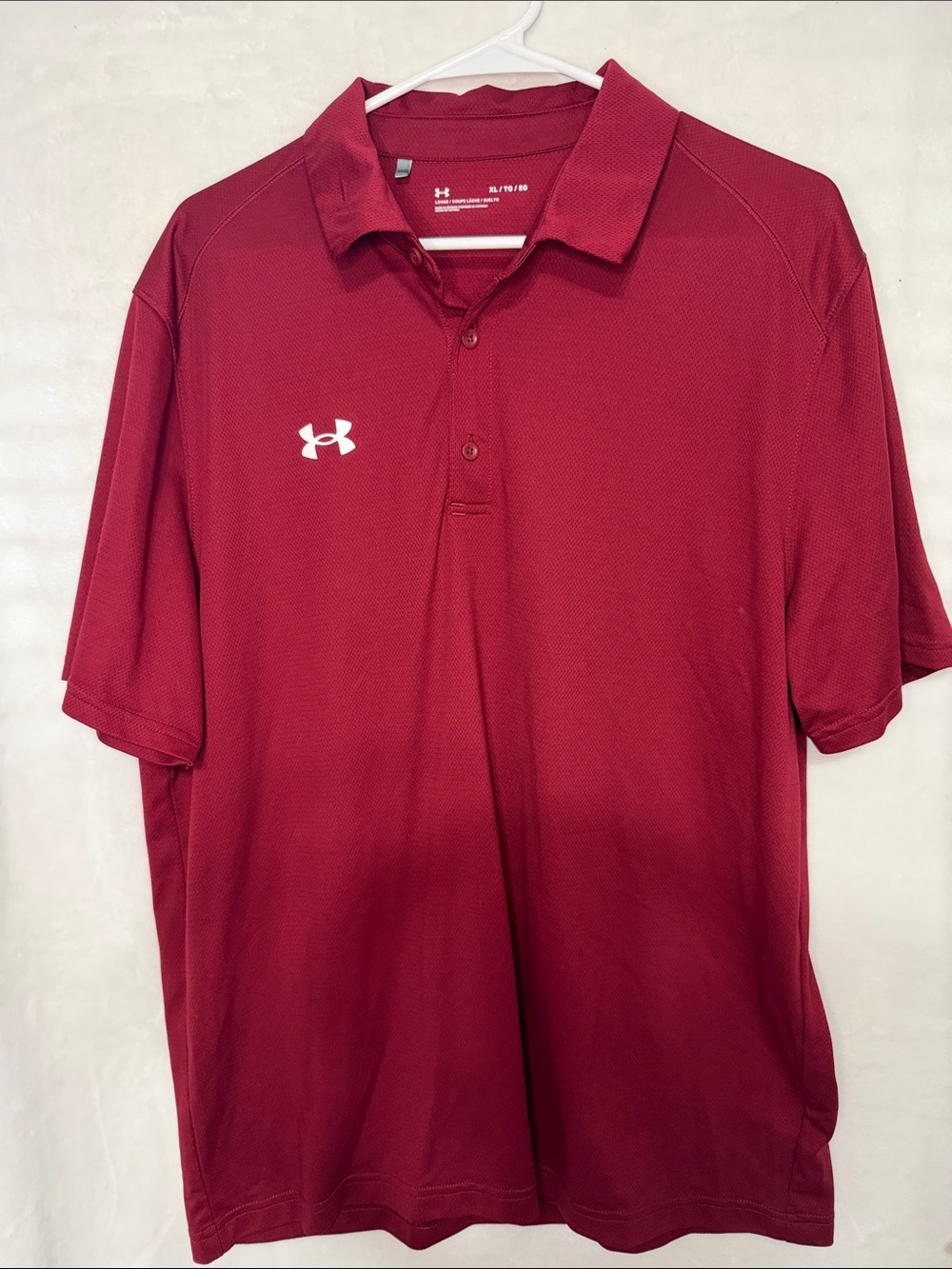 Under Armour Men's Burgundy Performance Polo